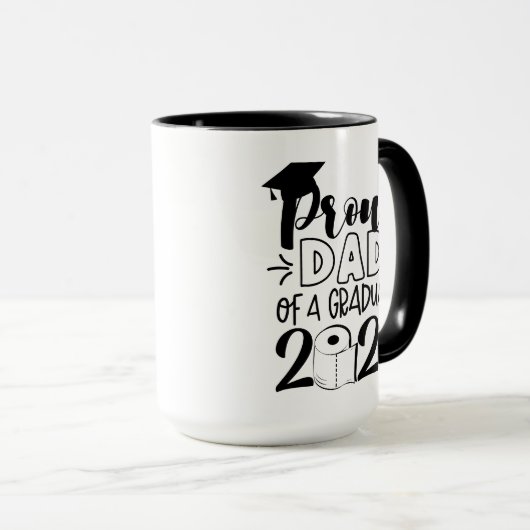 Papa van vader van een Afstuderen - 2021 Mok (Voorkant rechts)