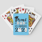 Papa van vader van een Afstuderen - 2021 Pokerkaarten (Achterkant)