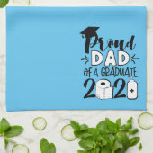 Papa van vader van een Afstuderen - 2021 Theedoek (Gevouwen)