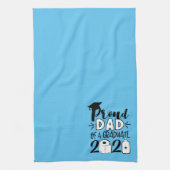 Papa van vader van een Afstuderen - 2021 Theedoek (Verticaal)