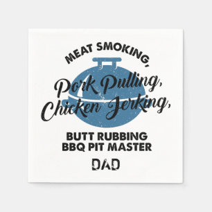 Papa van vaders Dag Aangepast BBQ Papa Aangepast p Servet
