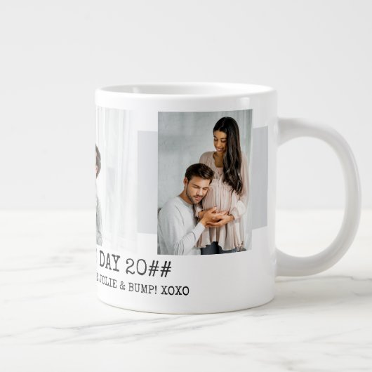 Papa van vaders wordt 3 Foto grijs Grote Koffiekop (Rechts)