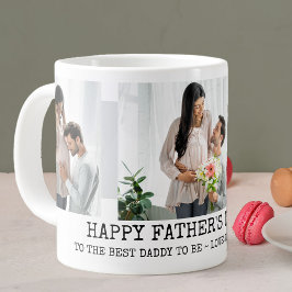 Papa van vaders wordt 3 Foto grijs Grote Koffiekop