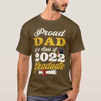 Papa van vier van tien Afstuderen vaders van 0 gra T-shirt