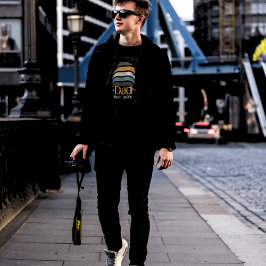 Papa Vast opgestelde Retro-Mannen T-shirt