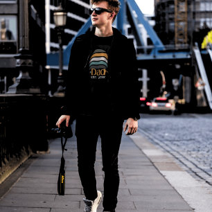 Papa Vast opgestelde Retro-Mannen T-shirt