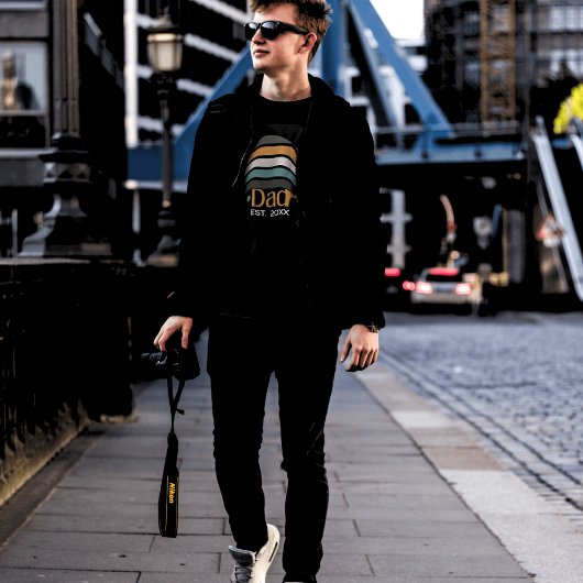 Papa Vast opgestelde Retro-Mannen T-shirt