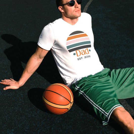 Papa Vast opgestelde Retro-Mannen T-shirt