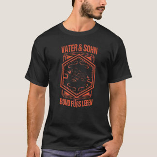 Papa Vater und Sohn Bund Fürs Leben German Fa T-shirt
