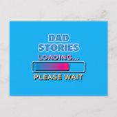 Papa-verhalen laden even geduld aub briefkaart (Voorkant)