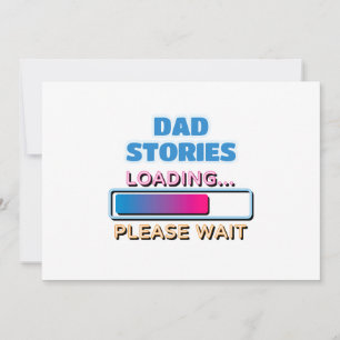 Papa-verhalen laden Even geduld aub Feestdagenkaart