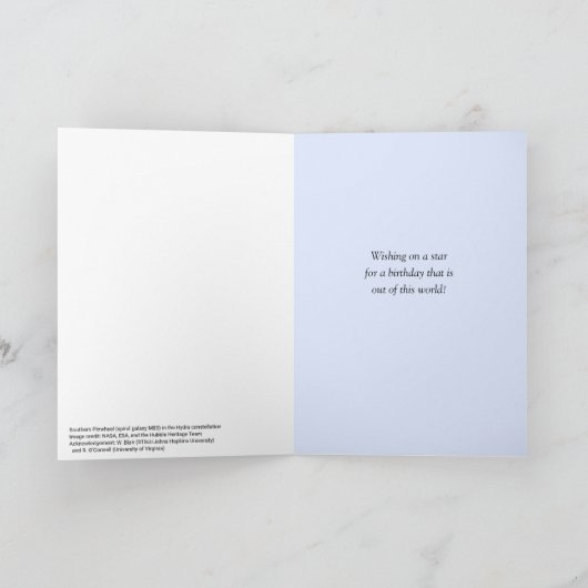 Papa verjaardag aangepaste tekst spiraal galaxy kaart (Binnen)