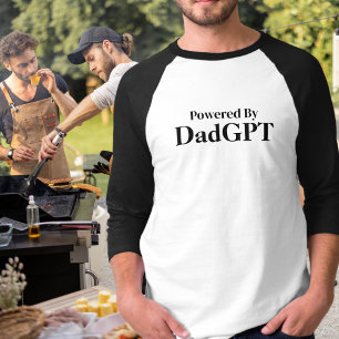 Papa Verjaardag Grappig Aangedreven Door PapaGPT A T-shirt