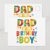 Papa Verjaardagsfeest Briefkaart (Voorkant / Achterkant)
