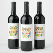 Papa Verjaardagsfeest Wijn Etiket (Flessen)