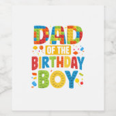 Papa Verjaardagsfeest Wijn Etiket (Enkel label)