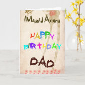 Papa verjaardagskaart kaart (Gele Bloem)