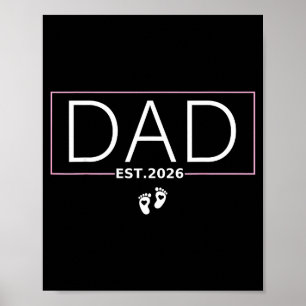 Papa Verw. 2026 Verwacht Baby 2026 Vader 2026 Nieu Poster