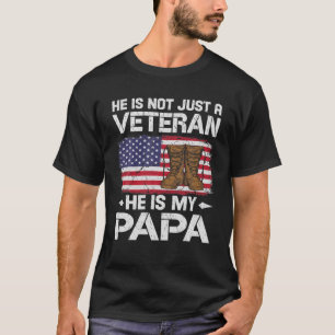papa veteraan vlag 4e juli vlaanderen vaders t-shirt