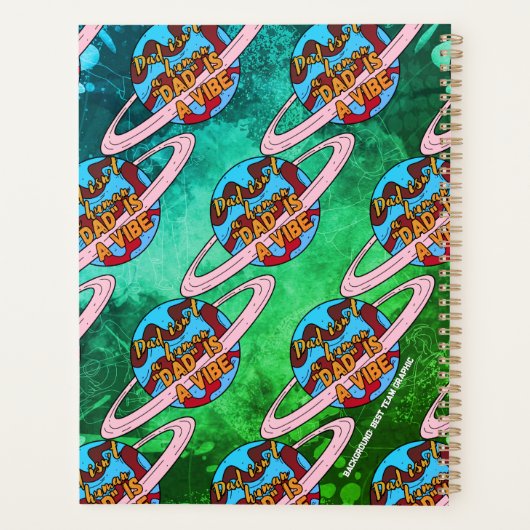 Papa, vibe Burp Cloth Planner (Achterkant)