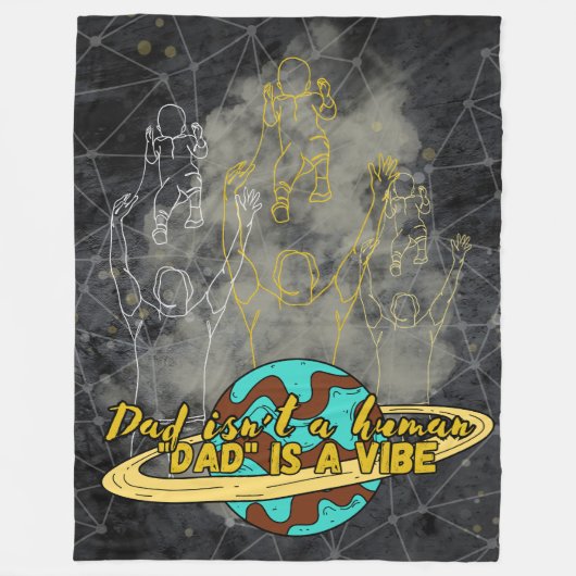 Papa, vibe Fleece Deken (Voorkant)