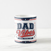 Papa Vibes Rood Marine Retro 2 Foto Ontwerp