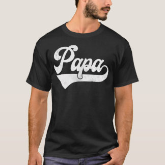 Papa Vintage Retro Vaderdag Voor Papa T-shirt