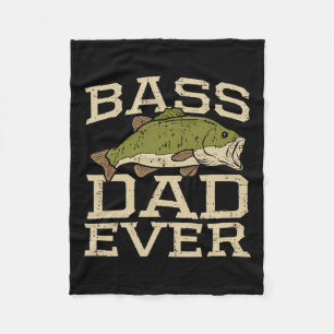 Papa Vist ooit vis visser vaders dag papa gi Fleece Deken