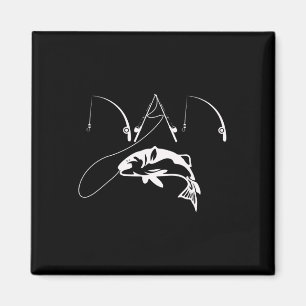 Papa Vist visser papa vaders dag cadeau Shirt Magneet