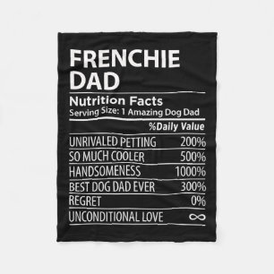 Papa Voeding Feiten Leuke Franse Hond Eigenaar Fleece Deken