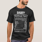 Papa Voedingsfeiten Grappig T-shirt (Voorkant)