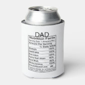 Papa Voedingsfeiten Grappige Koeler (Blikje Voorkant)