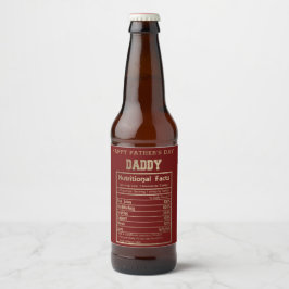 Papa Voedingsfeiten Vaderdag Bier Etiket