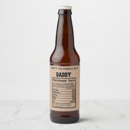 Papa Voedingsfeiten Vaderdag Bier Etiket