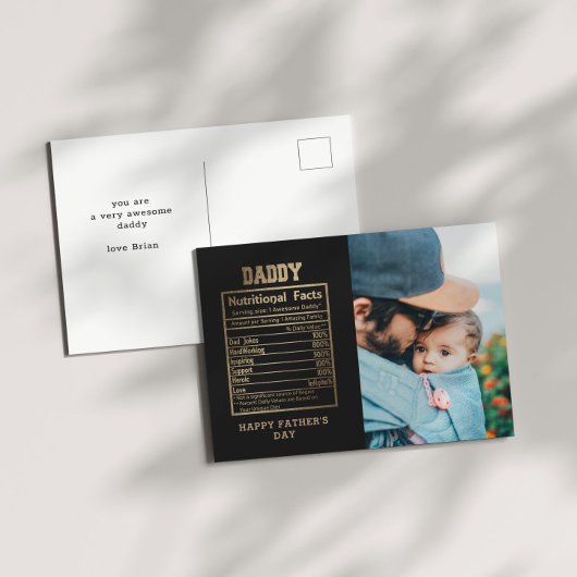 Papa Voedingsfeiten Vaderdag Briefkaart