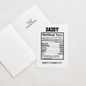 Papa Voedingsfeiten Vaderdag Kaart