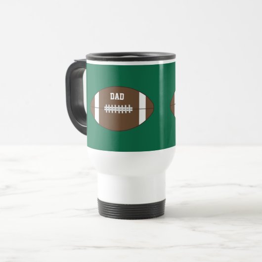 Papa Voetbal Koffiemok Reisbeker (Voorkant links)
