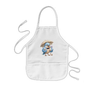 Papa Vogel Kookschort Familie Keuken Kunst Kinder Schort