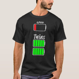 Papa von ZWillen verwacht vader van tweeling T-shirt