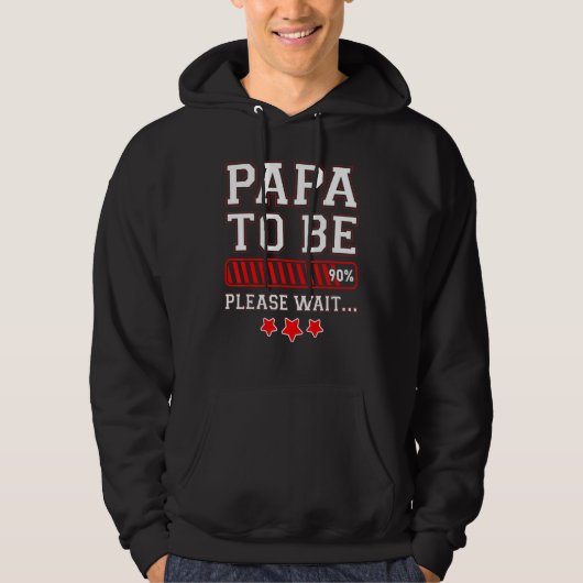 Papa voor 90 % van de draagstang hoodie (Voorkant)