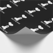 Papa voor de botte schimmelanatomie pun Dark BG Cadeaupapier (Hoek)