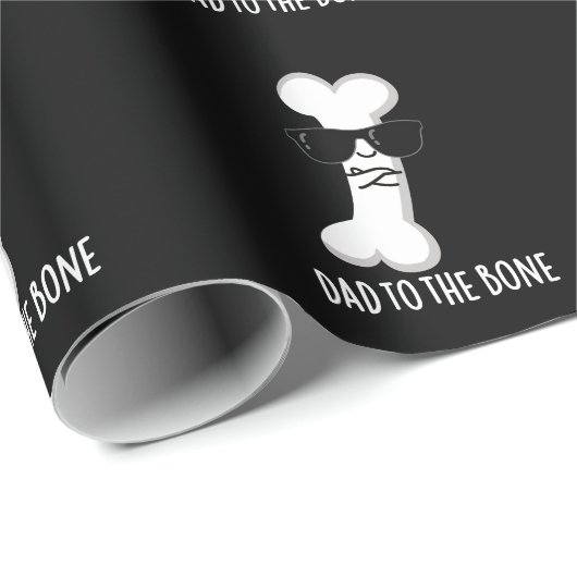 Papa voor de botte schimmelanatomie pun Dark BG Cadeaupapier (Rol Hoek)