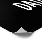 Papa voor de botte schimmelanatomie pun Dark BG Poster (Hoek)