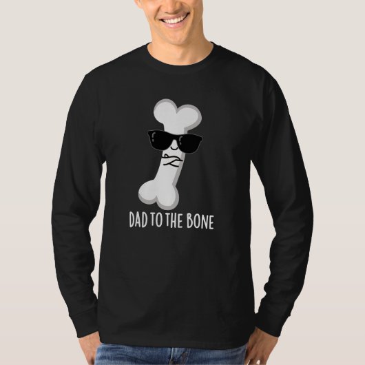 Papa voor de botte schimmelanatomie pun Dark BG T-shirt (Voorkant)