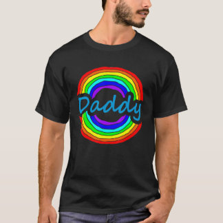 Papa voor de familie Rainbow T-shirt
