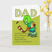 Papa, Vreemdeling van het Hockey van Vaderdag de Kaart (Gele Bloem)