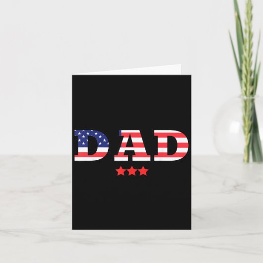 Papa VS-vlag 4 juli Onafhankelijkheidsdag viering Kaart (Voorkant)