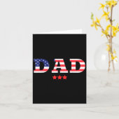 Papa VS-vlag 4 juli Onafhankelijkheidsdag viering Kaart (Gele Bloem)
