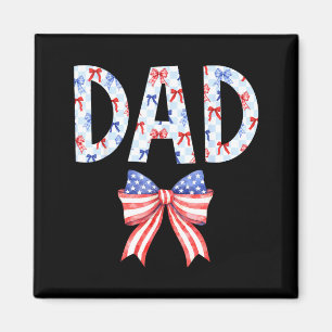 Papa VS Vlag Boog Verjaardag 4 juli Familie Feest Magneet