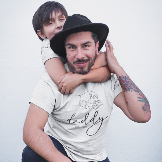 Papa Vuist Pump Vaderdag T-shirt